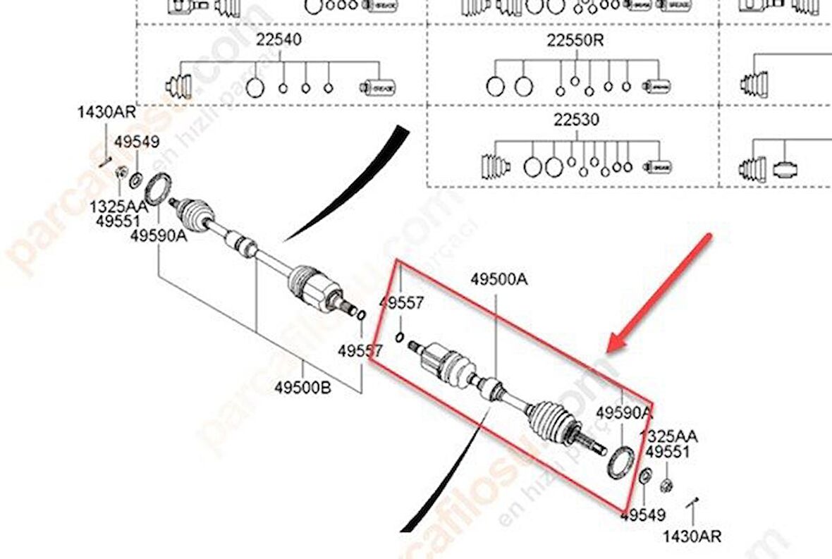 Kia Ceed Ön Sol Aks [Cey] (495011M110)
